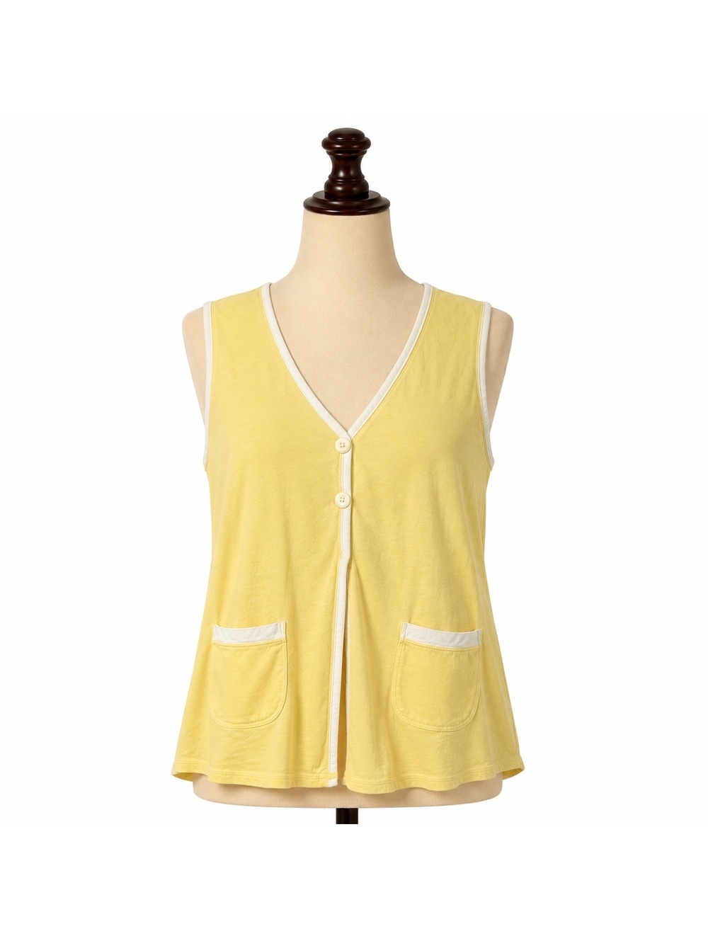 Vintage Victoria’s Secret Country Quality Cottons Butter Yellow Sleep Top L